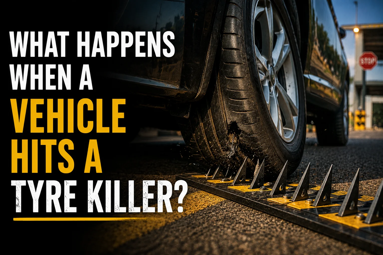 What Happens When a Vehicle Hits a Tyre Killer?