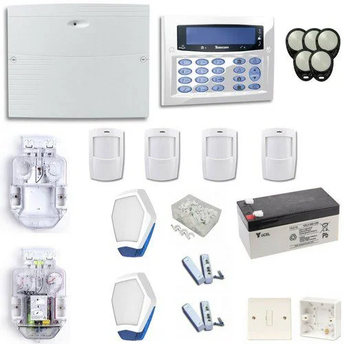 Burglar alarm security system kit with control panel, keypad and motion sensors by Techno-Inn Pakistan