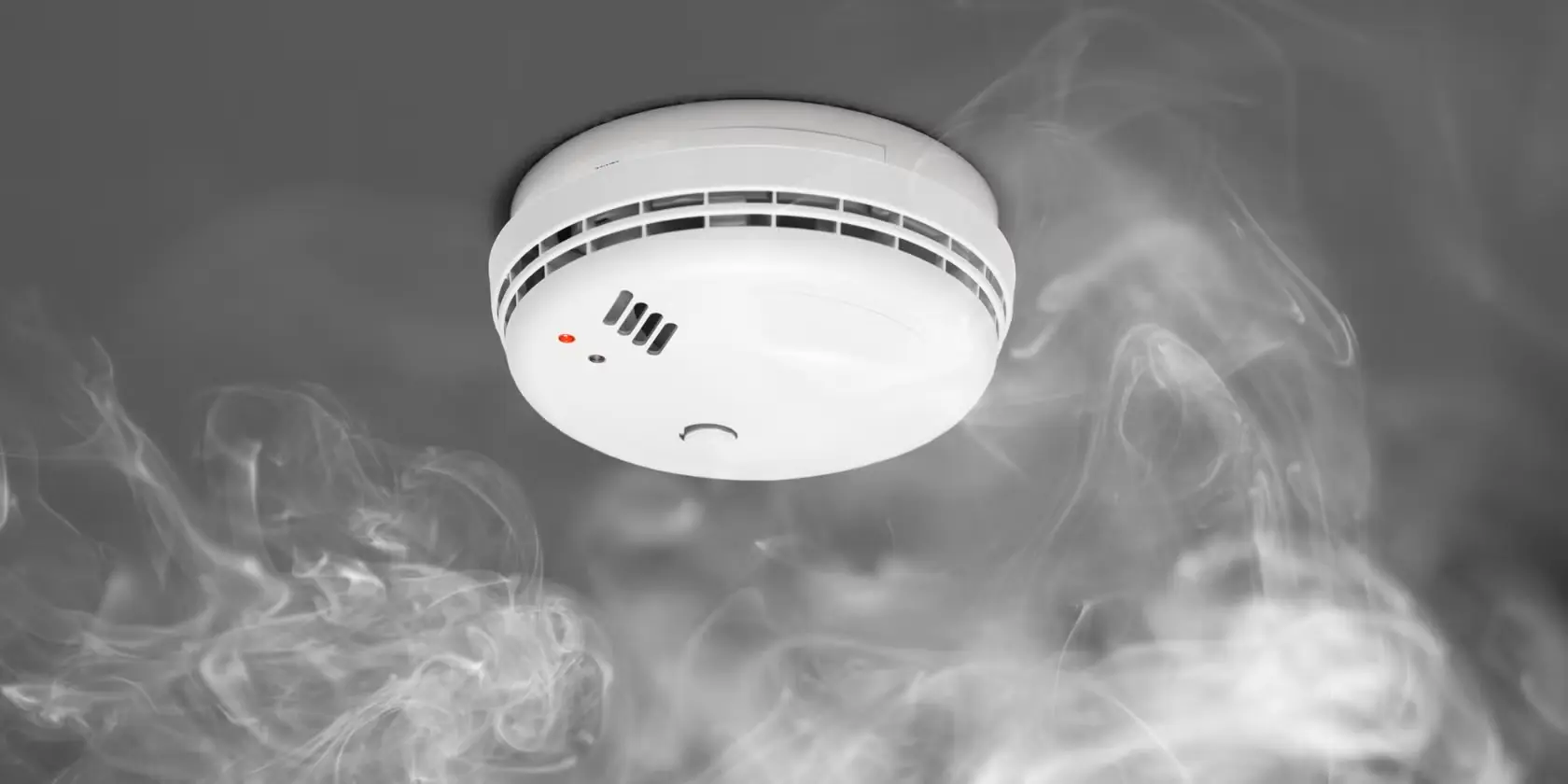 Ceiling smoke alarm detector detecting smoke for fire safety by Techno-Inn Pakistan