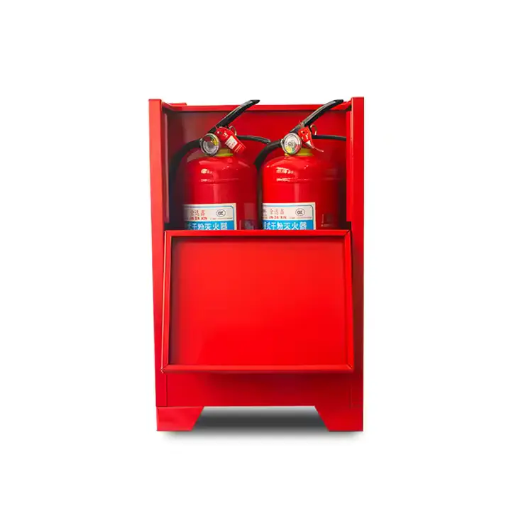 Fire extinguisher cabinet system for commercial and industrial fire safety protection