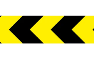 Road chevron warning marker for traffic direction and road safety management
