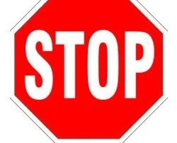 Stop traffic road sign for vehicle control and road safety management