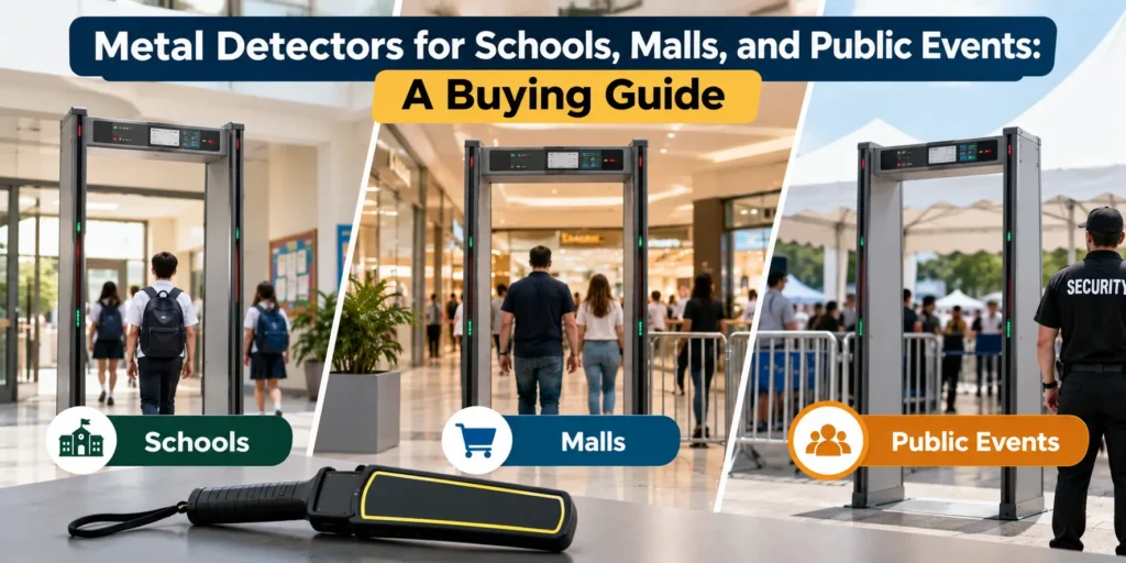 Metal detectors for schools, malls, and public events